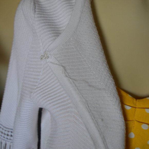 Chico's Travelers Cardigan Ribbed Fringe Cover up Jacket Quick Dry Wrinkle Free - Picture 6 of 10